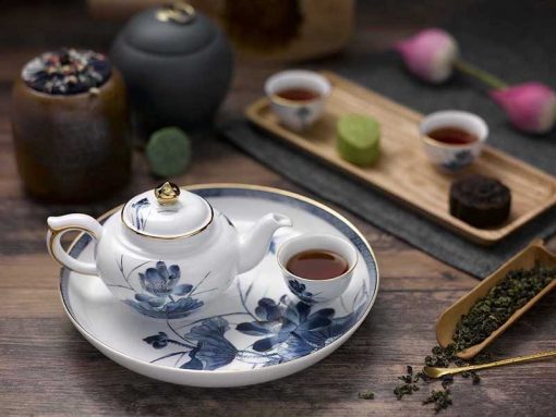Bộ trà Minh Long, Bộ trà Minh Long Jasmine Sen Vàng