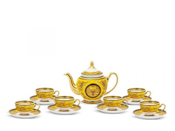 Bộ trà Minh Long, Bộ trà Minh Long Hoàng Cung Thiên Hương (Vàng)